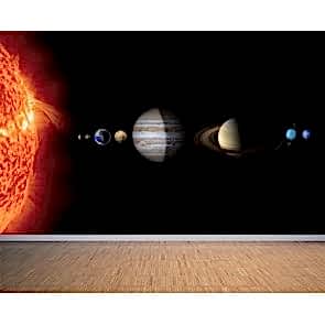 Solar System Uzay ve Gökyüzü 3D Duvar Kağıdı