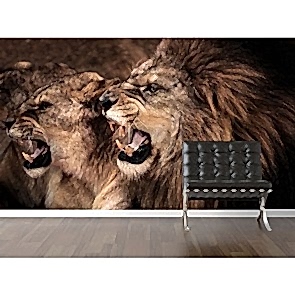 Kükre Aslanım - Resimli Duvar Dekorasyonu