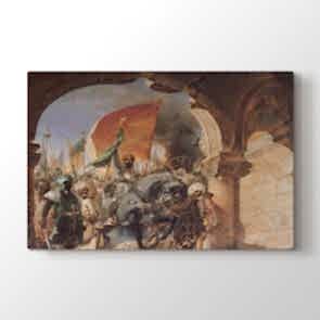 Fatihin İstanbul'a Girişi Tablosu Kanvas Tablo Modeli