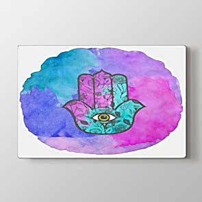 Fatimanın Eli ve Renkler Tablosu Kanvas Tablo Modeli