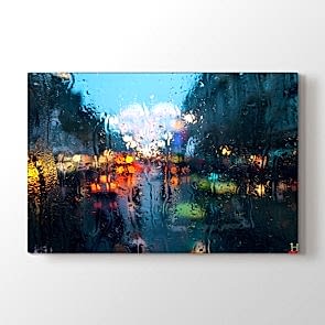 Puslu Camlar Tablosu Kanvas Tablo Modeli