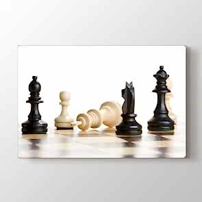 Satranç Tablosu Kanvas Tablo Modeli