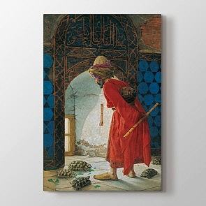 Kaplumbağa Terbiyecisi Tablosu | Kanvas Tablo Modeli