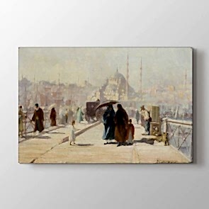 Eski Haliç Köprüsü Tablosu - Resim Tablosu
