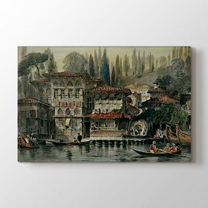 Osmanlı Dönemi Evler Tablosu - Duvar Tabloları Ve Fiyatları