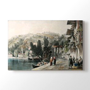 Osmanlı Eski Evleri Tablosu - Tek Parça Tablo