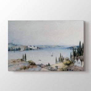 Uzaktan Hisar Tablosu - Kanvas Tablo