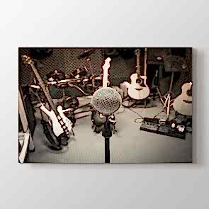 Kayıt Stüdyosu Tablosu | Müzik ve Entrüman Tabloları - halicikmazlari.shop