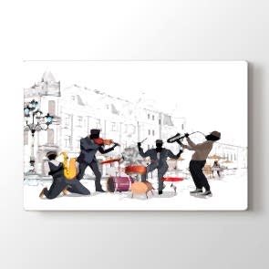 Sokak Müziği Tablosu | Müzik ve Blues Tabloları - halicikmazlari.shop