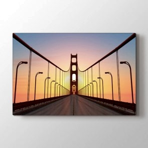 Köprünün Üstünde Tablosu | Manzara Resimli Tablolar