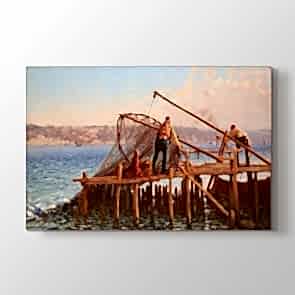 Osmanlı Dönemi Balıkçılık Tablosu - Kanvas Baskı Fiyatları