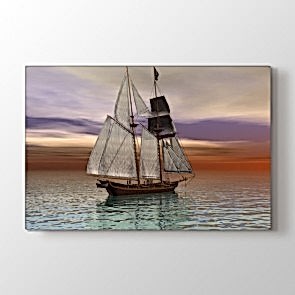 Denizde Huzur - Doğa Manzara Kanvas Tablo Modeli