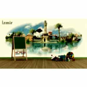 İzmir'in Resmi 3 Boyutlu Duvar Kağıdı