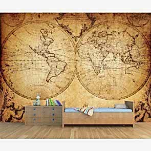 1733 Yılında Dünyanın Durumu 3 Boyutlu Duvar Kağıdı Uygulama