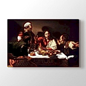 Supper At Emmaus By Caravaggio - Yağlı Boya Resimli Tablo Modeli