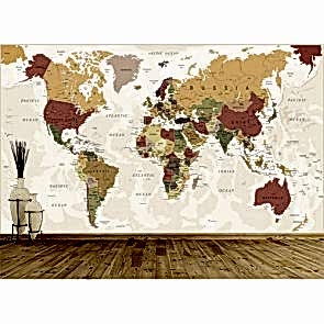 Büyük Dünya Haritası - 3D Harita Duvar Kağıdı Uygulama