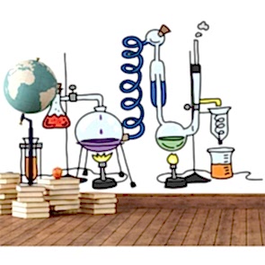 Kimyasal Deneyler 3 Boyutlu Duvar Kağıdı