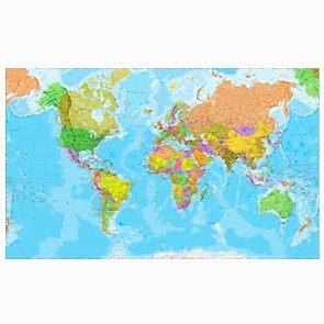 Dekorasyon için Dünya Haritası