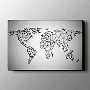 Global Network Dünya Haritası Tablosu | Dünya Haritası Tablosu