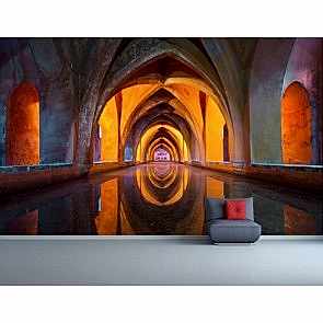 Tarihi Geçiş 3 Boyutlu Duvar Kağıdı