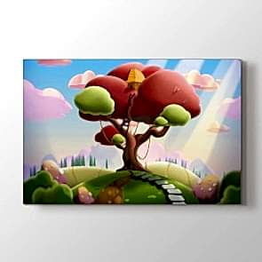 Perili Ağaç Tablosu | Çocuk Odası Tablo