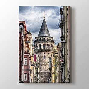 Galatada Bir Sokak - Şehir Duvar Tablosu