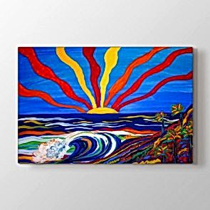 Güneşin Renkleri - Modern Resimli Tablo Modeli