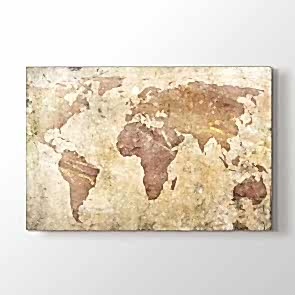 Duvardan Dünya Tablosu | Dünya Haritası Tabloları