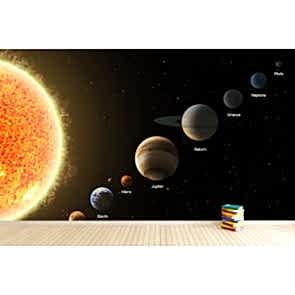 Galaksi Sistemi Dizilişi Üç Boyutlu Duvar Kağıdı