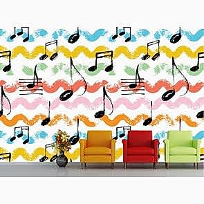 Müzik ve Ritim Renkleri - 3D Duvar Kağıdı Uygulama Örneği