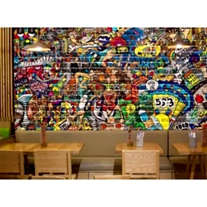 Graffiti Duvar - 3D Duvar Kağıdı Uygulama