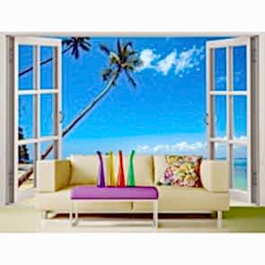 Pencere Manzarası - 3D Pencereli Duvar Kağıdı Uygulama