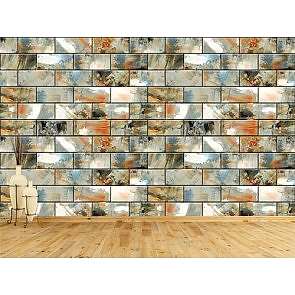 Seramik Tuğlalar - 3D Duvar Kağıdı Uygulama