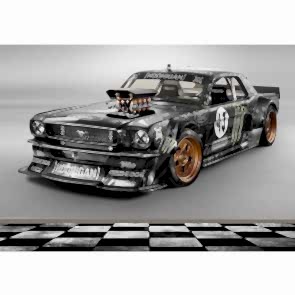 1965 Ford Mustang Araba Modeli - Araba 3D Duvar Kağıdı