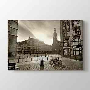 Siyah Beyaz Gün Batımı - Siyah Beyaz Duvar Tablosu