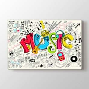 Müziği Hisset - Modern Duvar Dekoru Kanvas Tablo