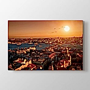 Burası İstanbul - Şehir Resimli Tablo Modeli