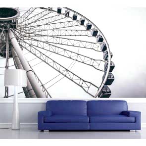 Dönme Dolap 3 Boyutlu Duvar Kağıdı