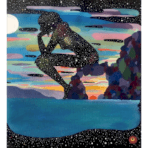 Sanatsal Dokunuşlar | Betül Yılmaz'in Düşünen Kadın isimli Akrilik çalışması