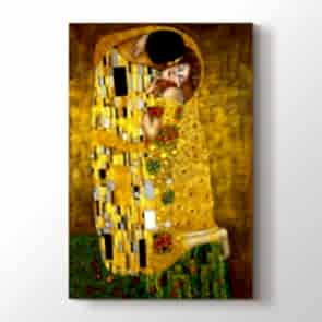 The Kiss - Yağlı Boya Dekoratif Duvar Tablosu