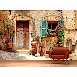 Butik Kent - Resimli Şehir Duvar Kağıdı Modeli Uygulama