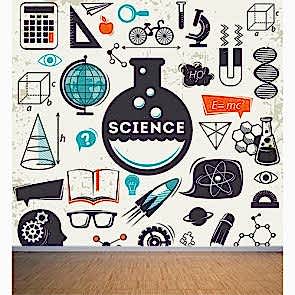 Bilim Çağı 3 Boyutlu Duvar Kağıdı