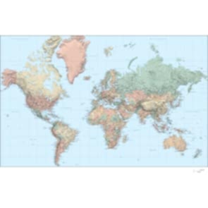 Koyu Tonlarda Dünya Haritası