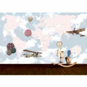 Dünya ve Balonlar - 3D Çocuk ve Bebek Odası Duvar Kağıdı Uygulama