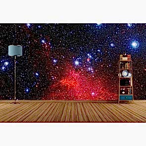 Parlayan Yıldızlar 3 Boyutlu Duvar Kağıdı