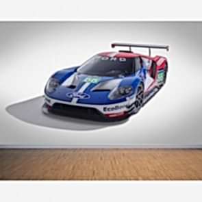 Ford Yarış Arabası - Araba 3D Duvar Kağıdı