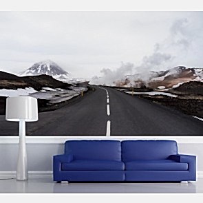 Dipsiz Yol 3 Boyutlu Duvar Kağıdı