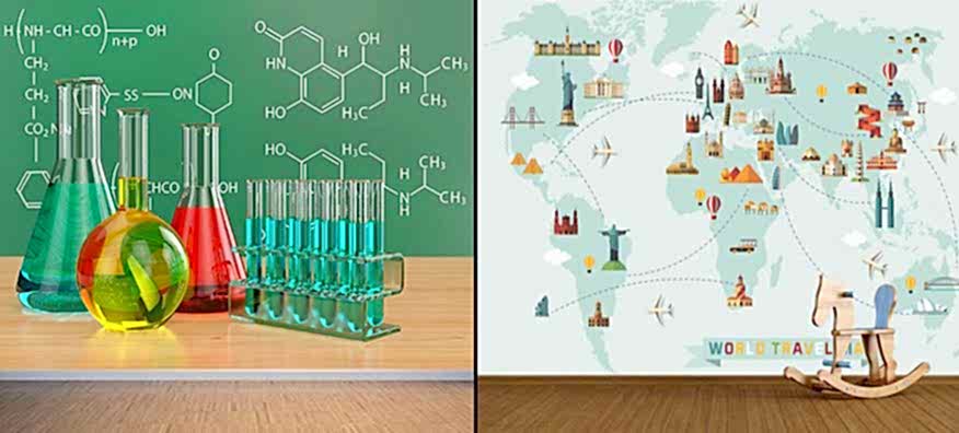 Kreş ve Okullar için Duvar Kağıdı Modelleri
