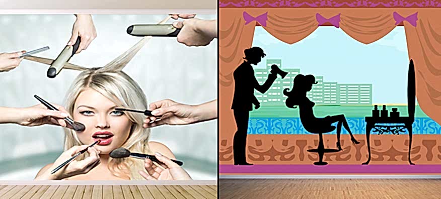 Kuaför ve Güzellik Salonu Duvar Kağıtları