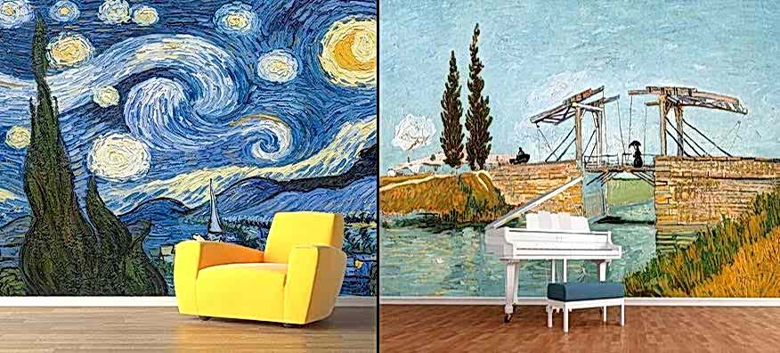 Sanatsal Özel Tasarım 3 Boyutlu Duvar Kağıdı Modelleri